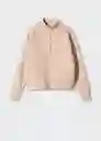 Saco Jersey Pisa Camel Talla XL Mujer Mango