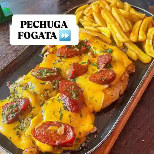 Pechuga a la fogata