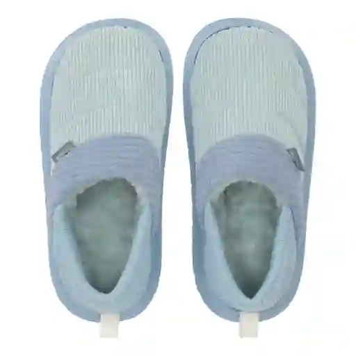 Pantuflas Con Talón Mujer Azul Talla 39 Casaideas