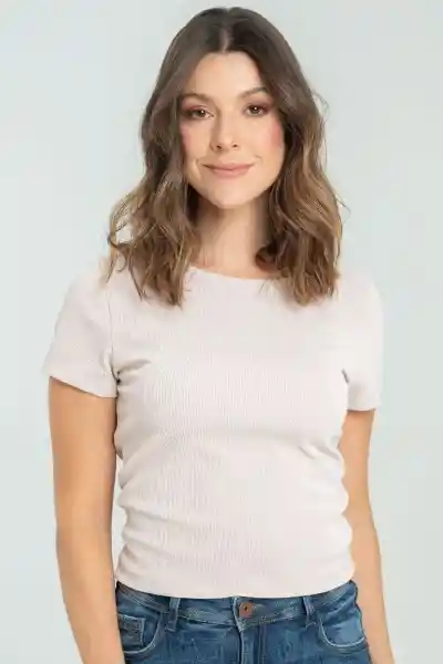 Top Camille Color Beige Medio Talla M Ragged