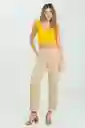 Pantalón Rhae Color Beige Medio Talla 8 Ragged
