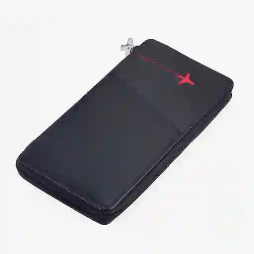 Inkanta Porta Documentos de Viaje Negro-rojo