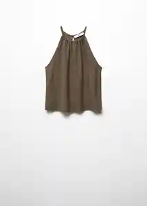 Top Matilda Khaki Talla S Mujer Mango
