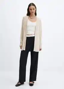 Buzo Cardigan Alma Arena Talla M Mujer Mango