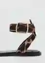 Sandalias Anillo Negro Talla 37 Mujer Mango