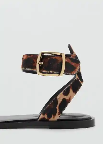 Sandalias Anillo Negro Talla 37 Mujer Mango