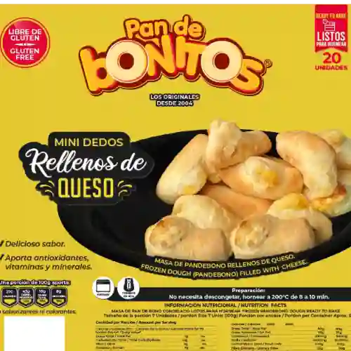 Mini Dedos Rellenos Queso X 20