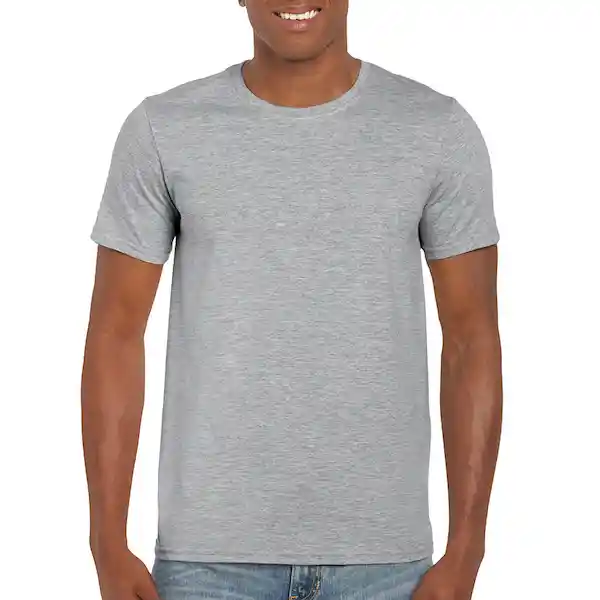 Gildan Camiseta Ring Spun Jaspe Gris Talla XL Ref. 64000