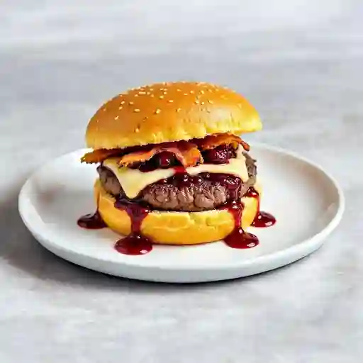 Hamburguesa agraz y blue