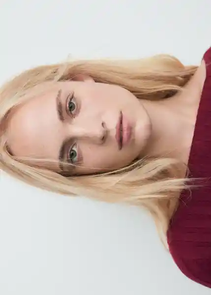 Jersey Flurry Vino Talla S Mujer Mango