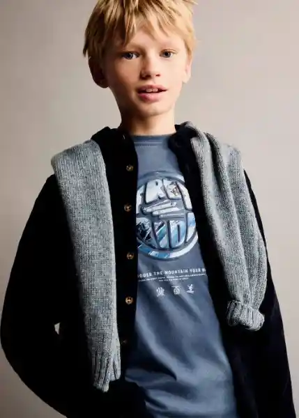 Camiseta Freeride Azul Talla 10 Niños Mango