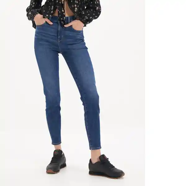 Jean Jegging Crop Mujer Azul T: 0 Regular American Eagle