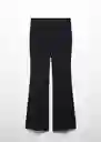 Pantalón Tortuga Negro Talla 42 Mujer Mango