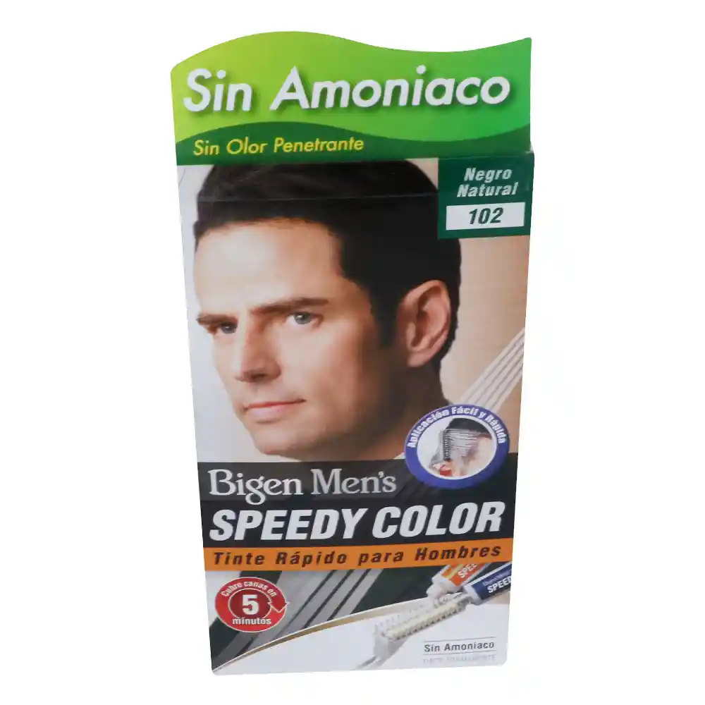 Bigen Tinte Capilar Men's Speedy Color Tono 102 Negro Natural