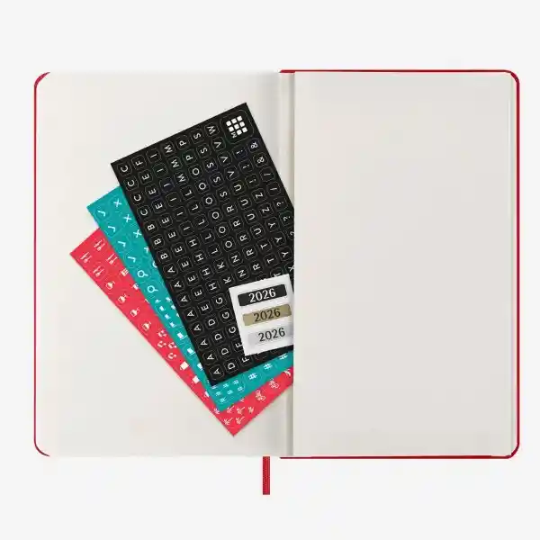 Moleskine Agenda Diaria Rojo Grande Sc 2026