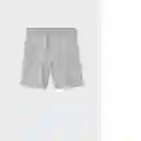 Short Funchal Gris Talla L Hombre Mango