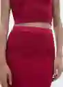 Falda Trica-h Fucsia Talla Xs Mujer Mango