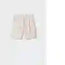 Shorts Miri-H Crudo Talla S Mujer Mango