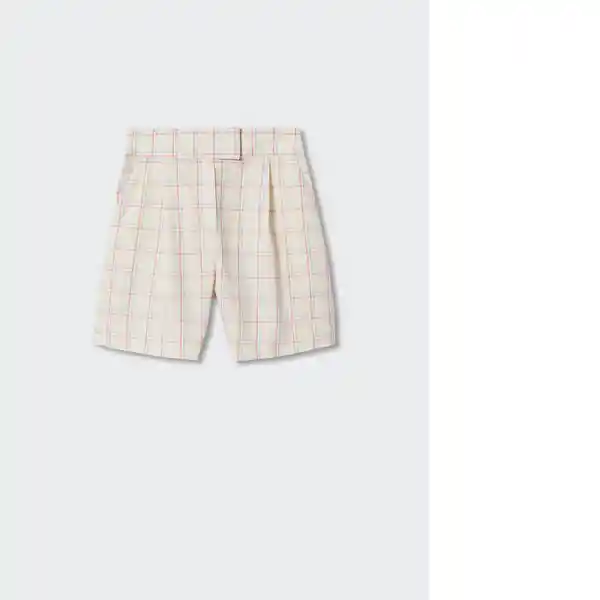 Shorts Miri-H Crudo Talla S Mujer Mango