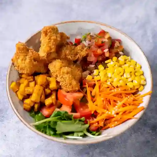 Bowl pollo empanizado