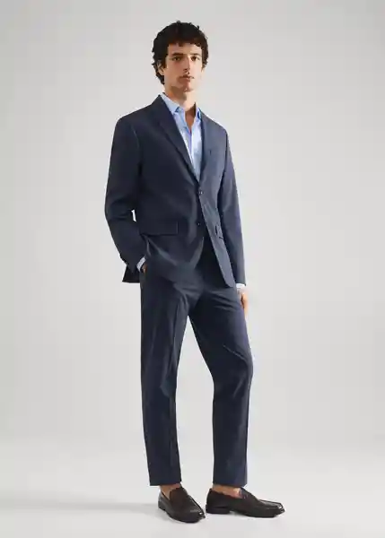 Camisa Emérito Celeste Talla L Hombre Mango
