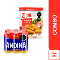 Combo Andina Refajo + Zenú Nuggets de Pollo Apanados