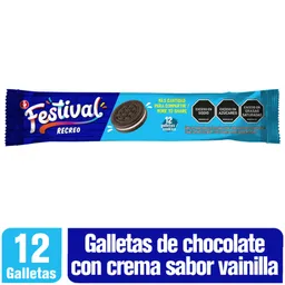 Festival Galleta Recreo de Chocolate con Crema de Vainilla