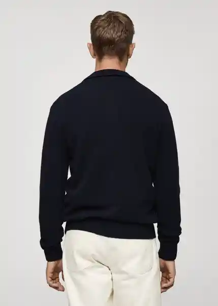 Cárdigan Lotuso Navy Talla M Hombre Mango