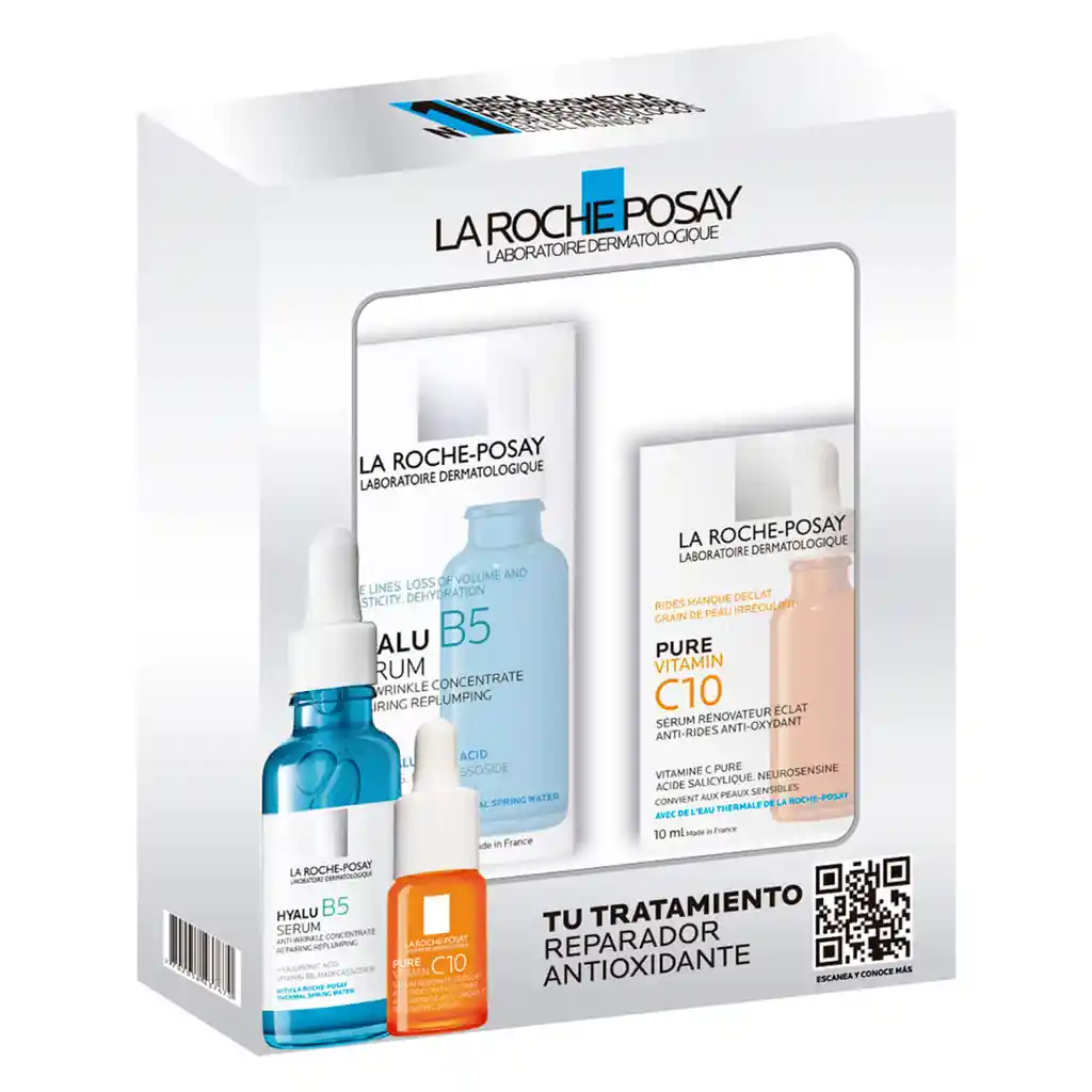  La Roche-Posay Kit Hyalu B5 Serum + Mini Pure Vitamin C10 