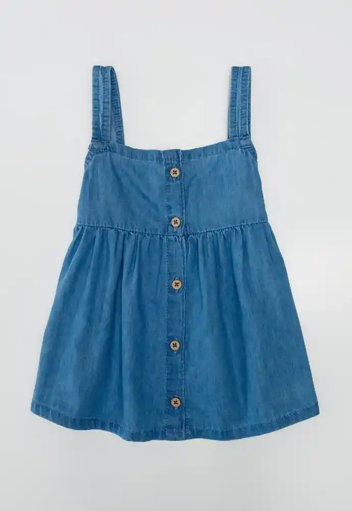 Blusa Tiras 6/9 Meses-azul