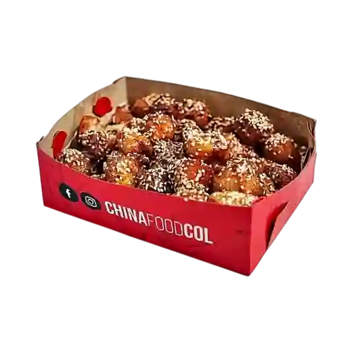 Medio Pollo Crocante con Ajonjolí.