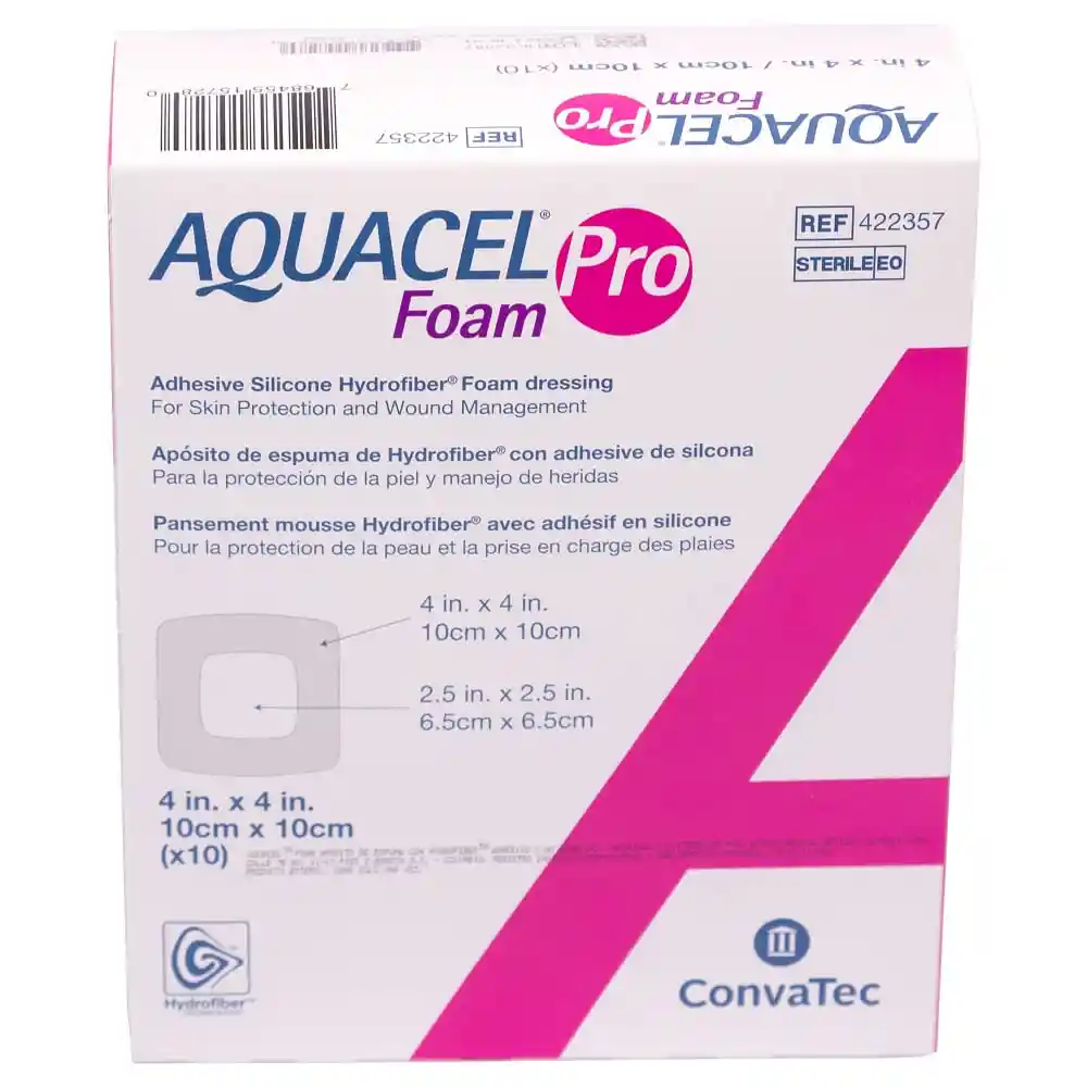 Aposito Espuma Aquacel Pro Hydrofiber 10 X 10 Cm