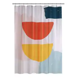 Cortina De Baño Krea Panel Poliéster Retro