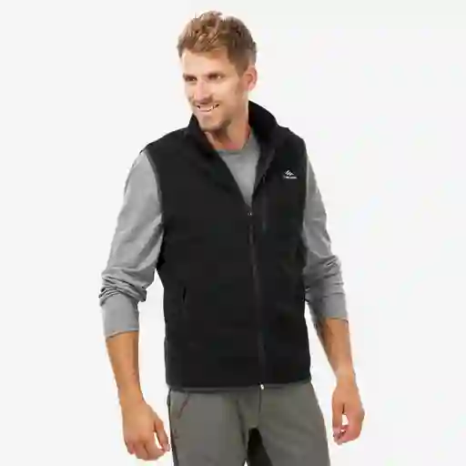 Chaleco Polar De Senderismo Para Hombre Talla Xl Negro