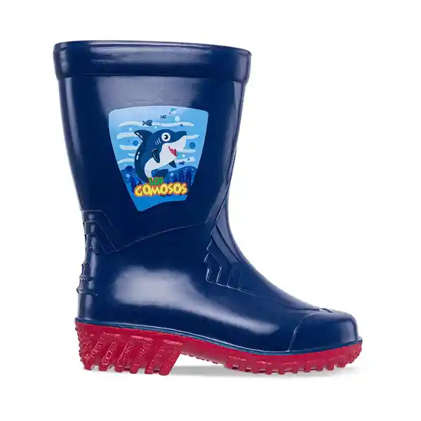 Los Gomosos Botas de Lluvia Nexx Para Niño Azul y Rojo Talla 24