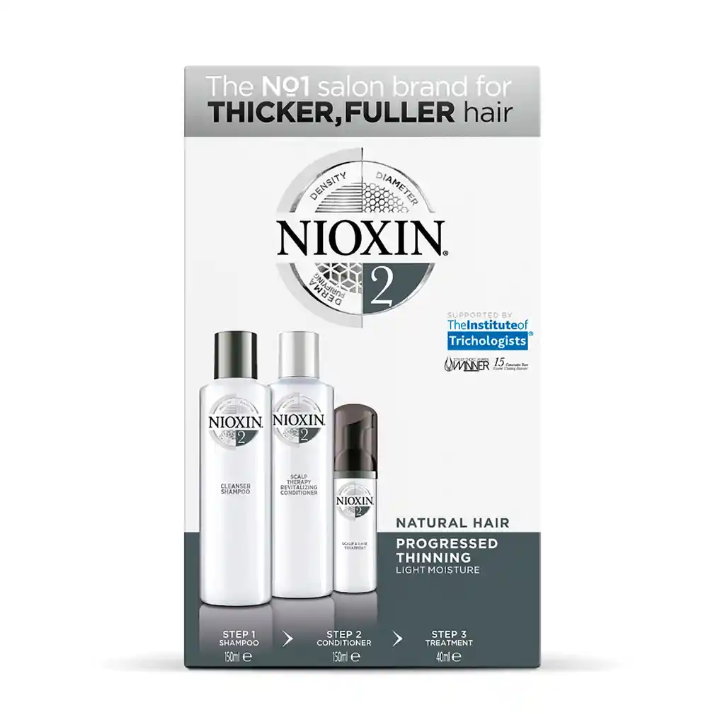 Nioxin Kit Shampoo + Acondicionador + Tratamiento Sistema 