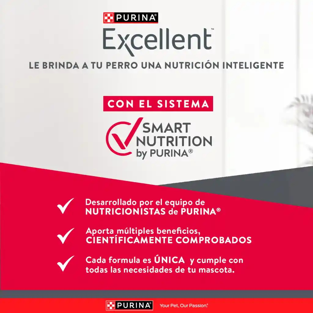 Comida para perros EXCELLENT PUPPY Razas Medianas y Grandes x 17 kg