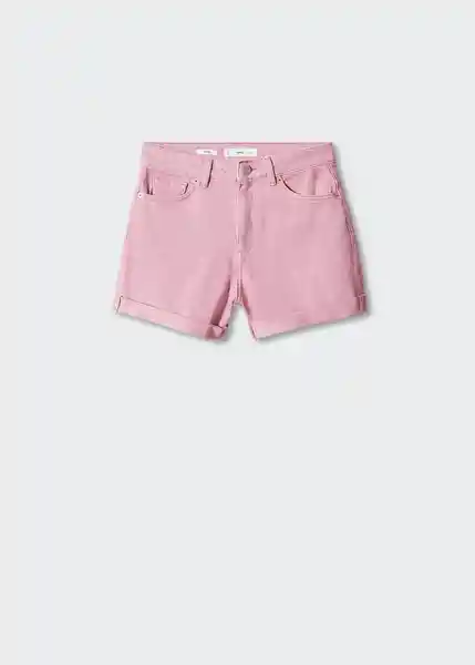 Short Mom80 Malva Talla 36 Mujer Mango