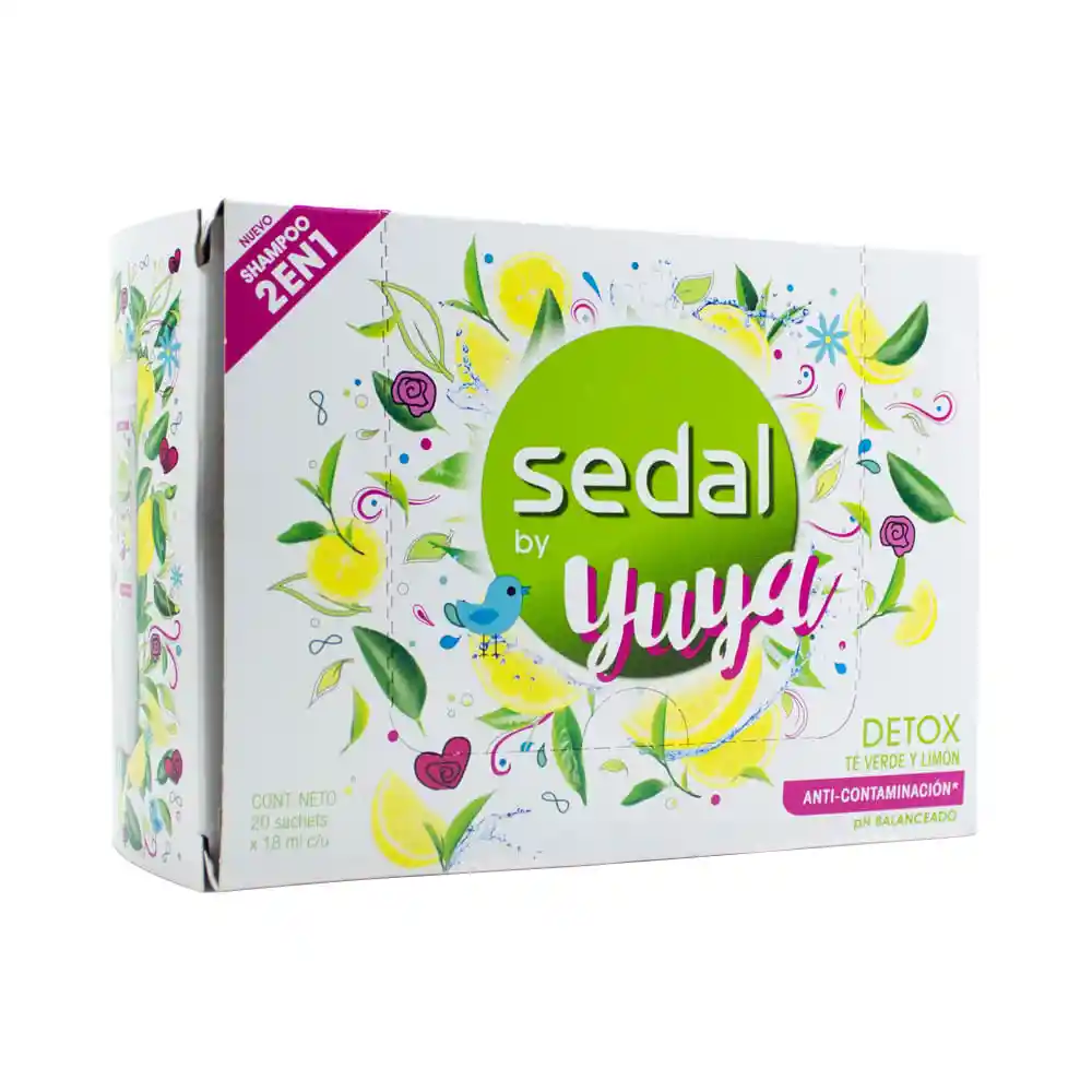 Sedal Shampoo by Yuya Detox Anti Contaminación 20 Sachets
