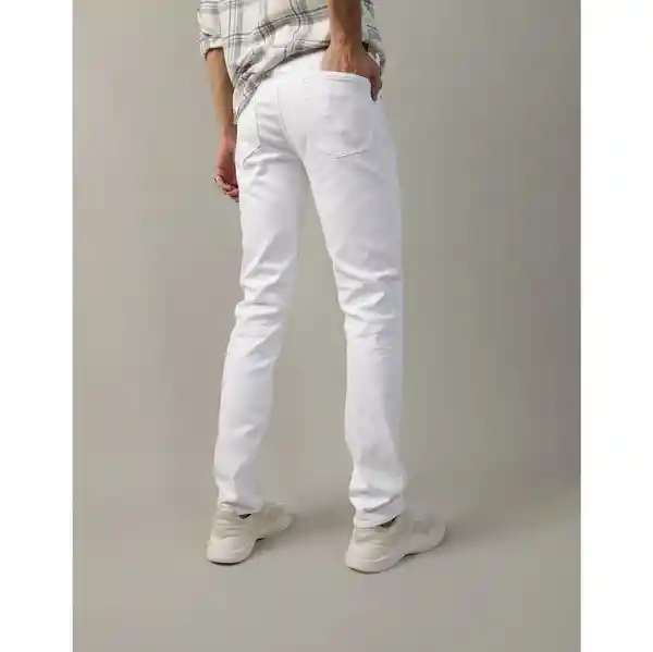 Jean Slim Hombre Blanco Talla 33 x 30 American Eagle