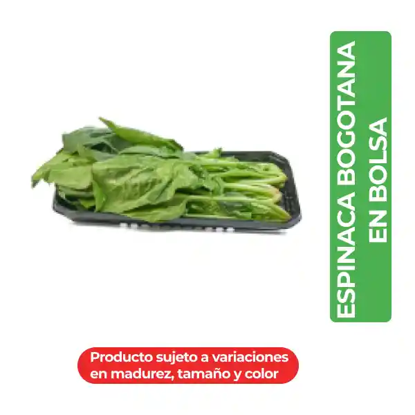 La Huerta Espinaca Bogotana en Bolsa