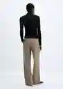 Camiseta Perseo Negro Talla S Mujer Mango