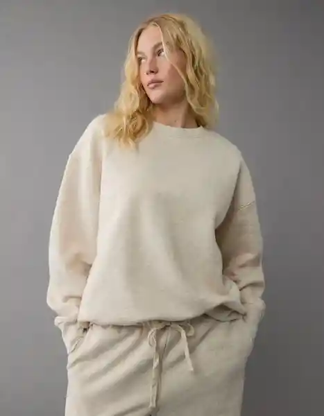 Buzo Mujer Beige Talla MEDIUM 2522209 American Eagle