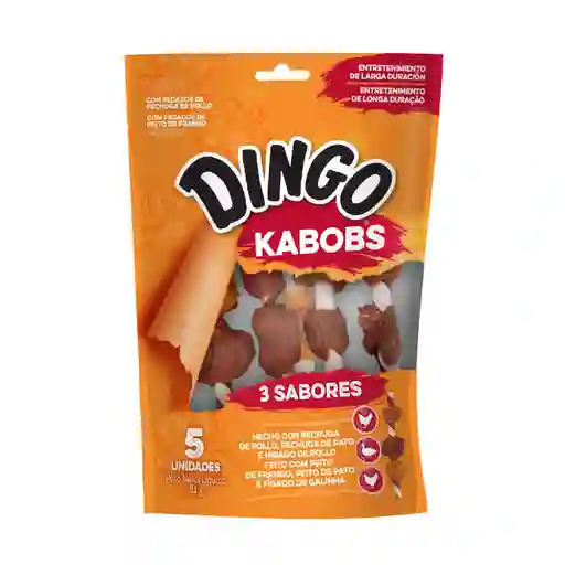 Dingo Kabobs 3 Sabores X5 Und