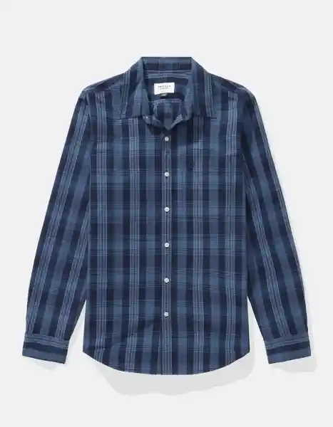 Camisa Hombre Azul Talla Large 2722423 American Eagle