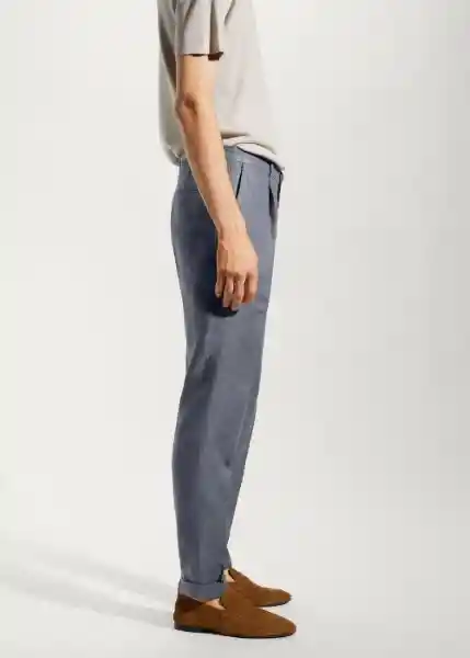 Pantalón Gisbert Ceniza Talla 40 Hombre Mango
