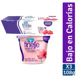Finesse Gelatina Sabor Frutos Rojos y Flor de Jamaica