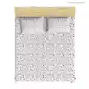 Semi/juego Cama Estamp Exito Queen (160 X 190 Cm) 0 Poliéster Coky