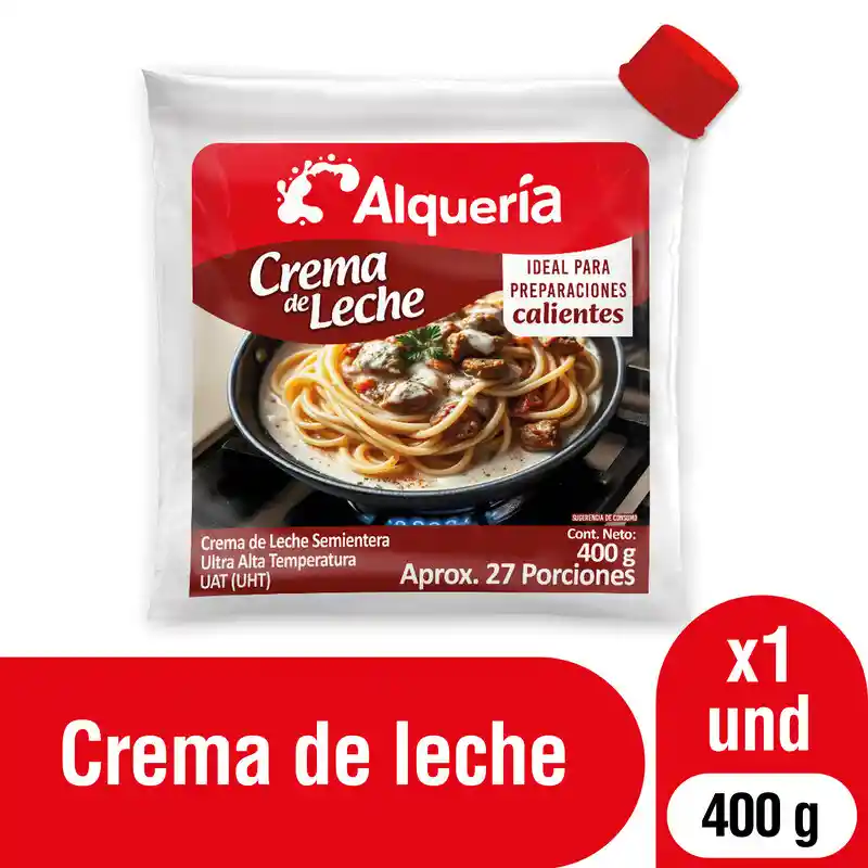 Alqueria Crema Leche Semientera Uat