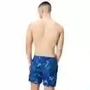 Pantaloneta Printed Leisure 16 Pulgadas V2 Hombre Azul-m